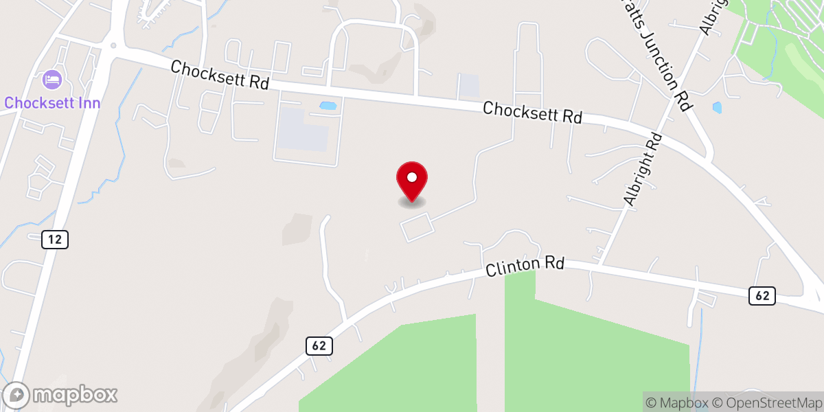 Map showing location of Hope Chapel