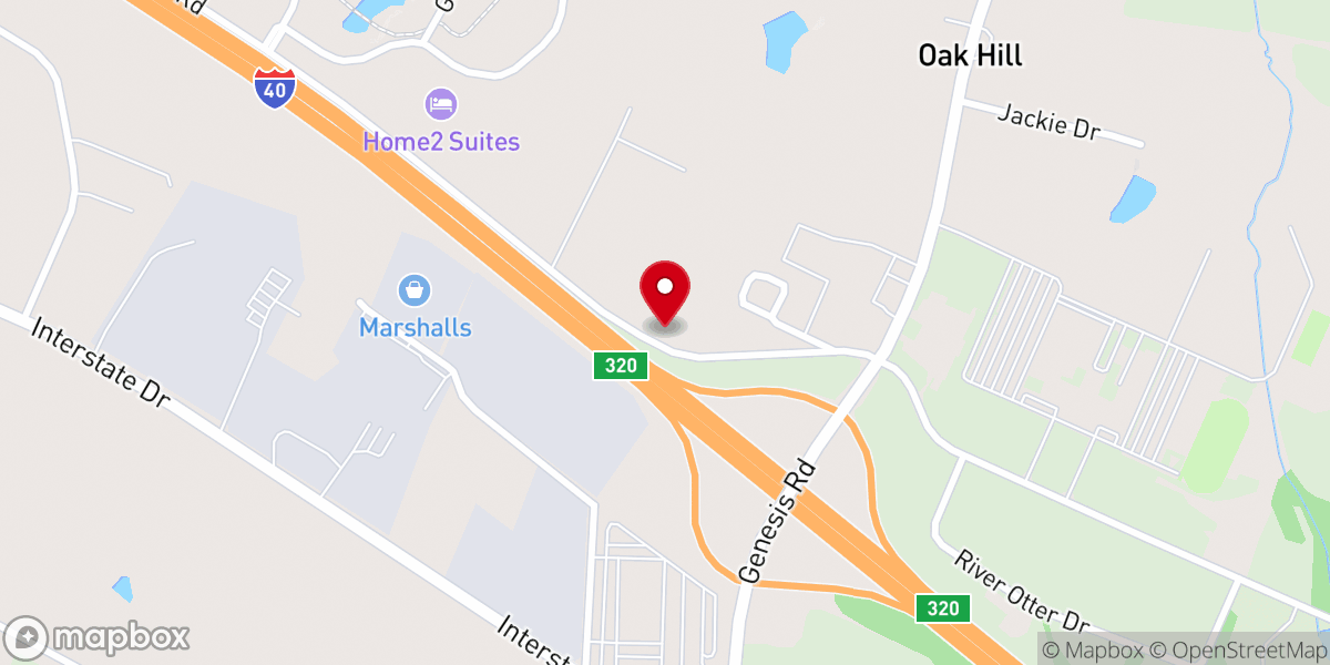 Map showing location of Bethel Independent Baptist Church