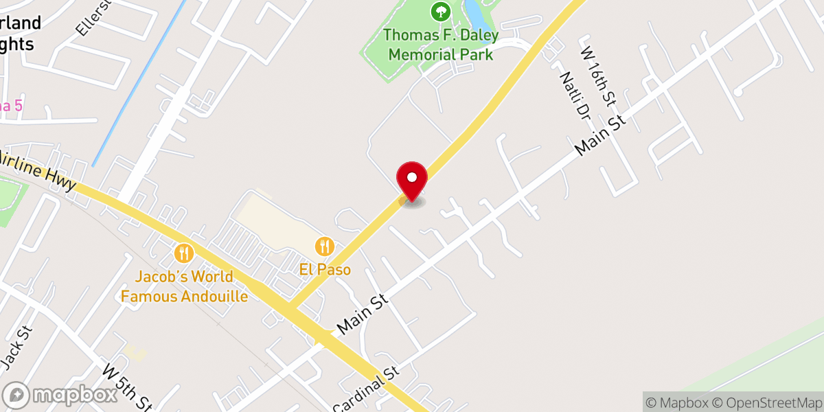 Map showing location of St John Ministry of Care