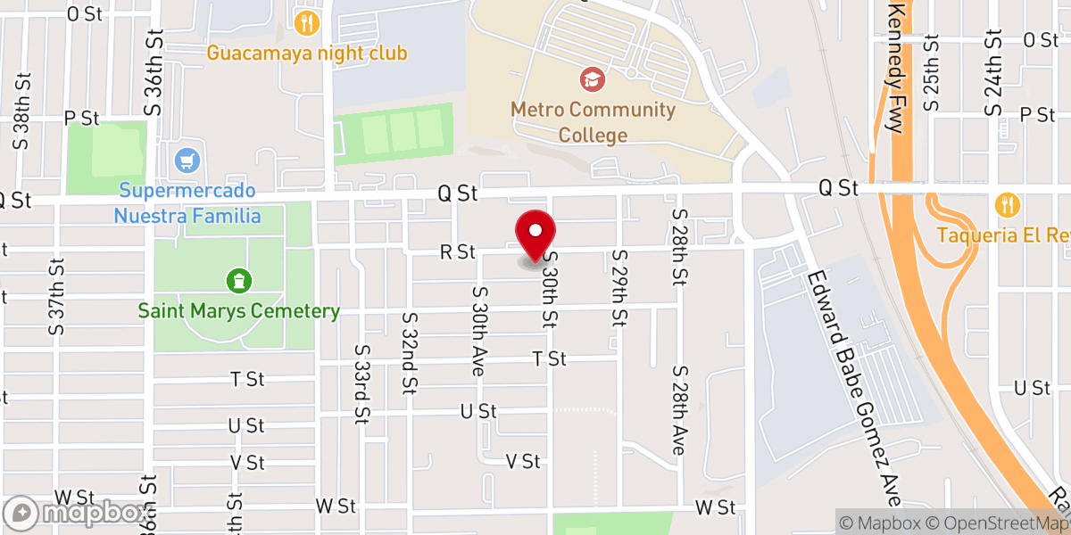 Map showing location of New Hope Apostolic Temple
