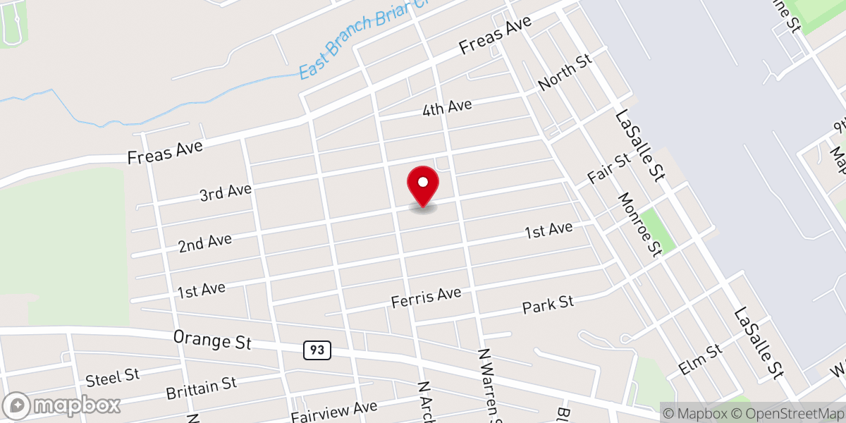 Map showing location of Holy Annunciation Orthodox Church
