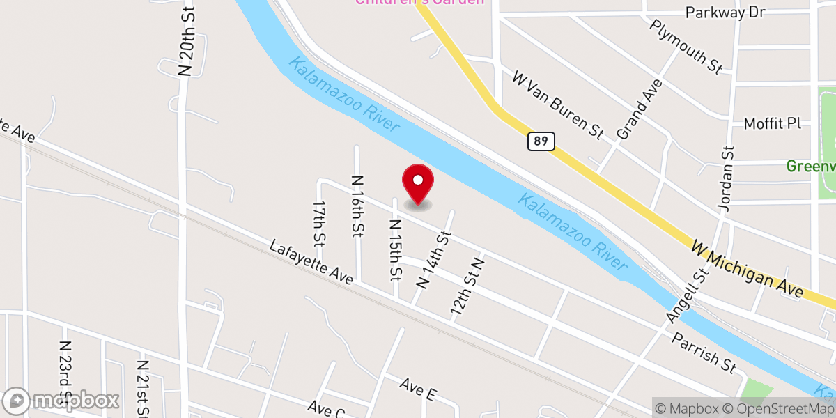 Map showing location of Bethlehem Temple-Springfield