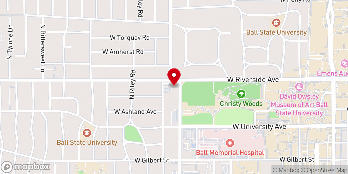 Map showing location of Westminster Presbyterian Church