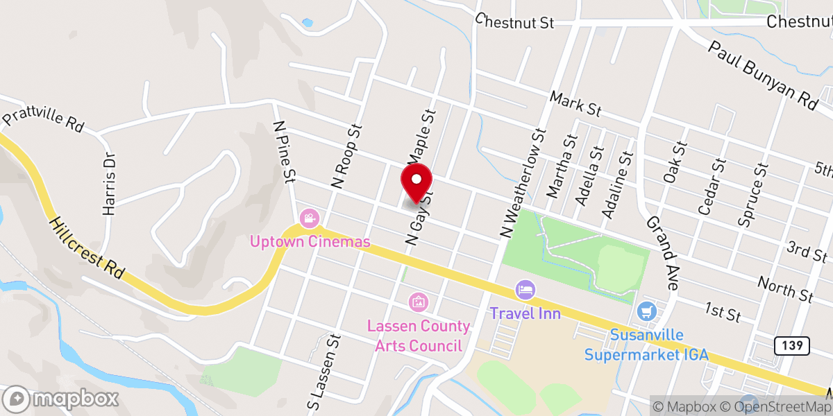 Map showing location of Truth Tabernacle