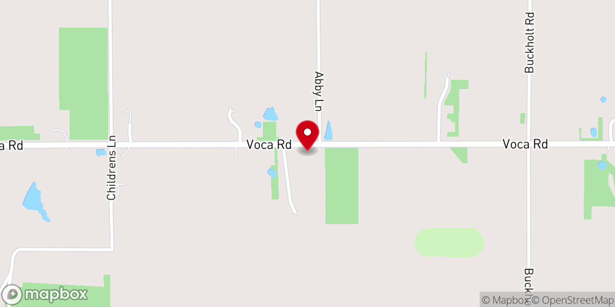 Map showing location of Voca Church