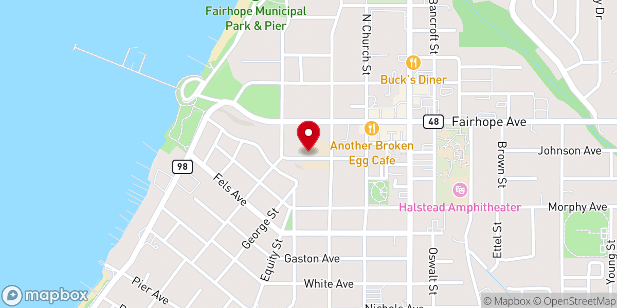 Map showing location of Saint James Episcopal Church