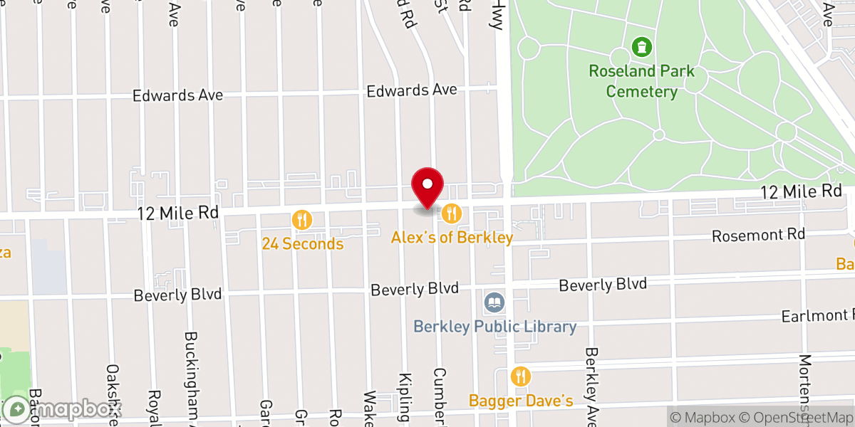 Map showing location of Chazzano Coffee Roasters