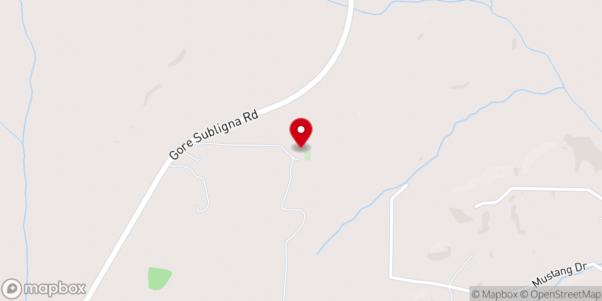 Map showing location of Pleasant Hill Community Church