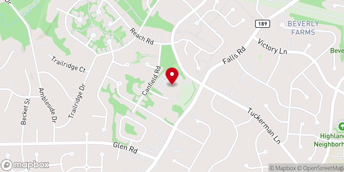 Map showing location of Washington Hebrew Congregation - Julia Bindeman Suburban Center