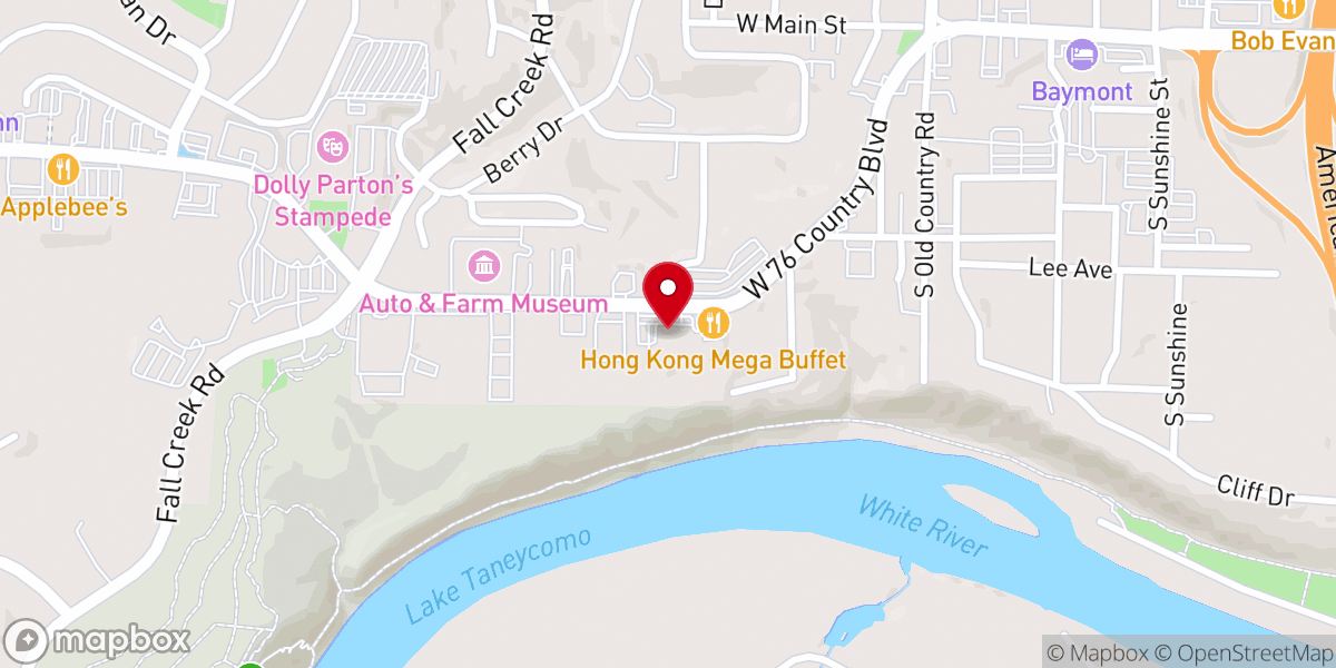 Map showing location of Christian Center God is Love