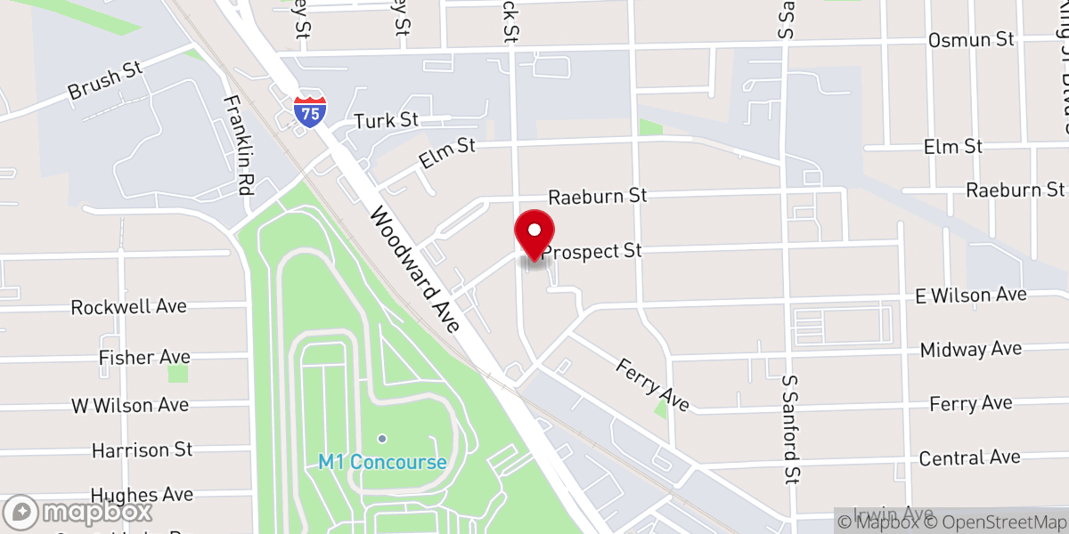 Map showing location of New Jerusalem Missionary Baptist