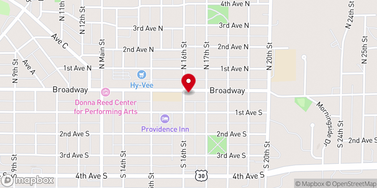 Map showing location of Iglesia de Dios Betel