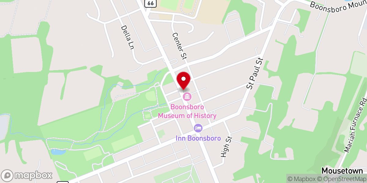Map showing location of Saint James Catholic Church