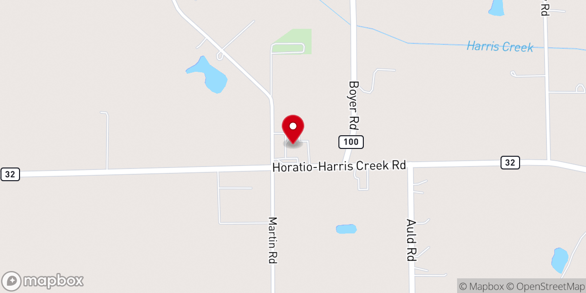 Map showing location of Oakland Church of the Brethren