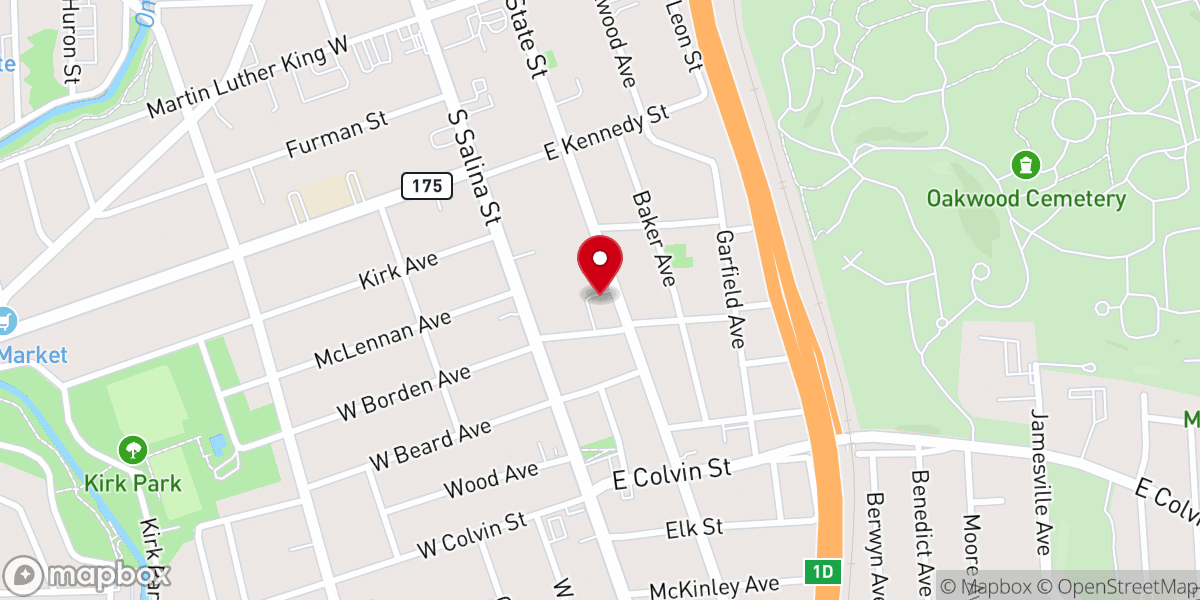 Map showing location of Pentecostal Evangelical Baptist