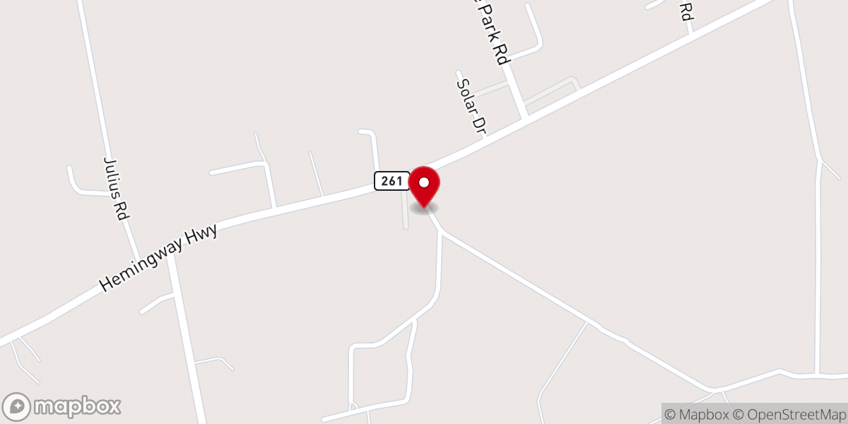 Map showing location of Faith Deliverance Holiness Church