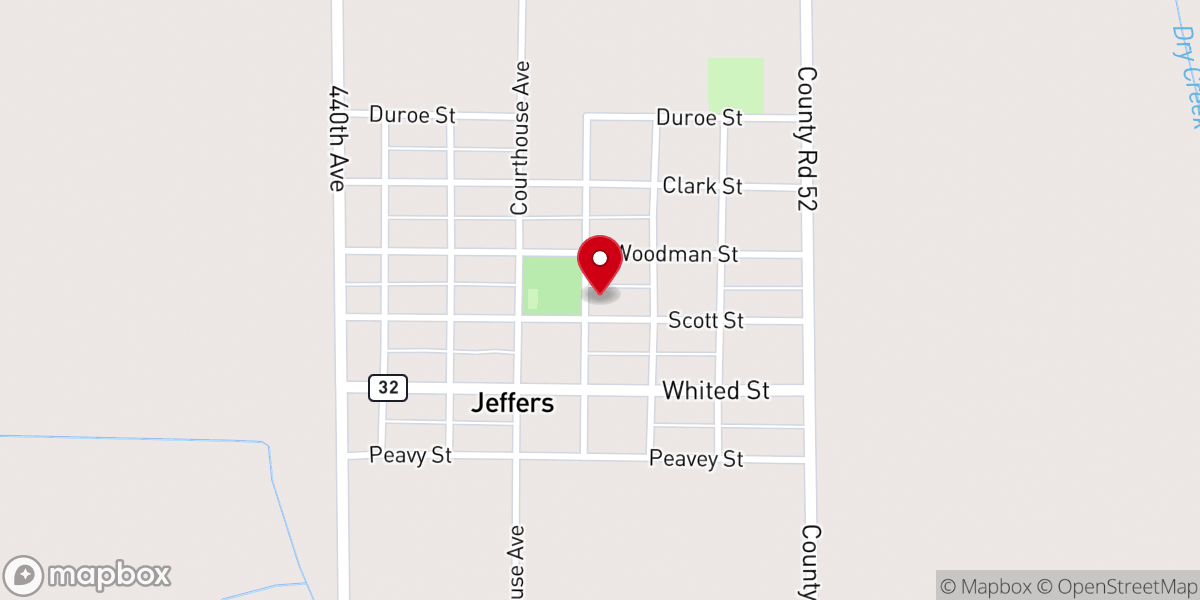 Map showing location of Trinity Lutheran Church, LCMC
