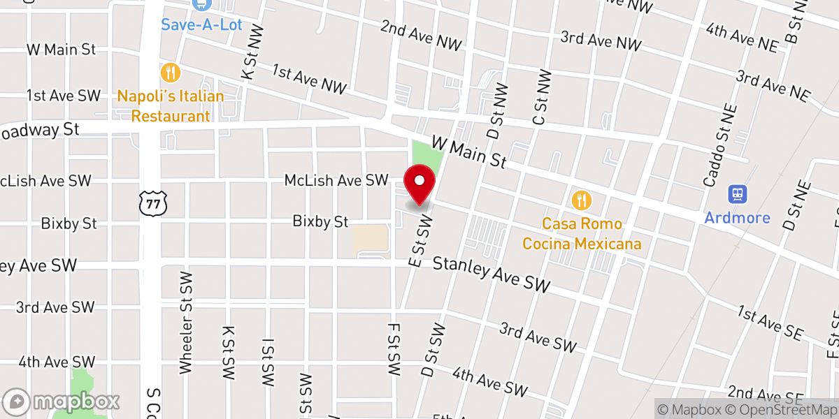 Map showing location of St Mary Catholic Church