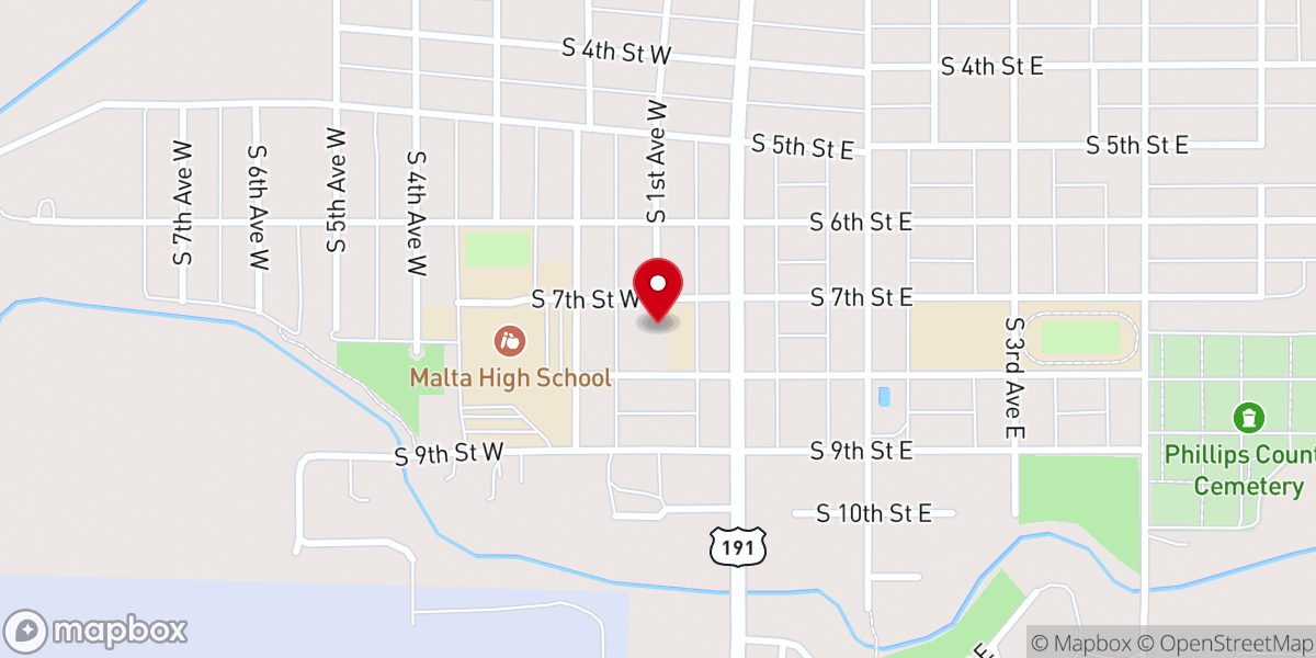 Map showing location of Saint Mary Catholic Church