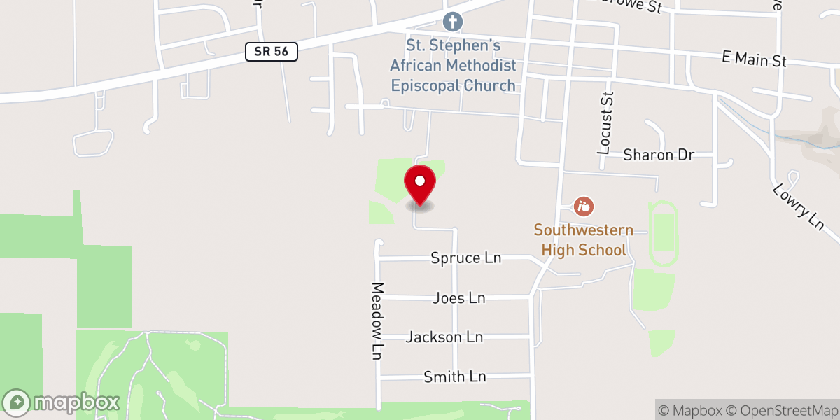 Map showing location of Hanover Park