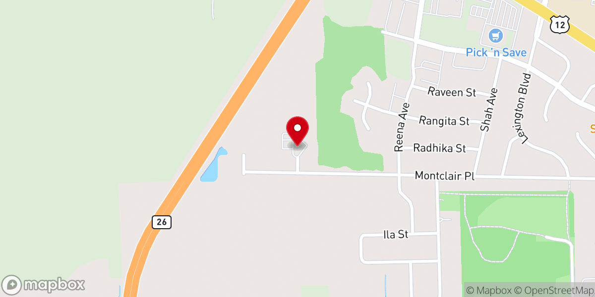 Map showing location of Crown of Life Christian Academy