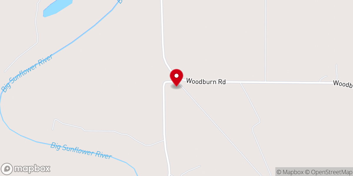 Map showing location of Big Morning Star Church