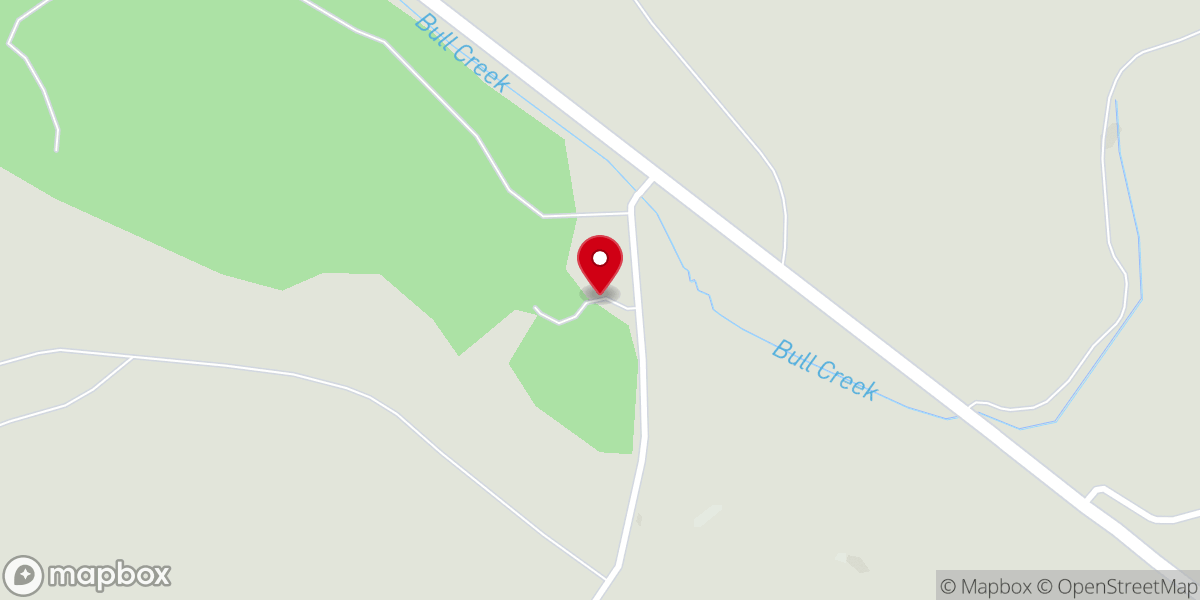 Map showing location of St Christophers Chapel of the Bighorns