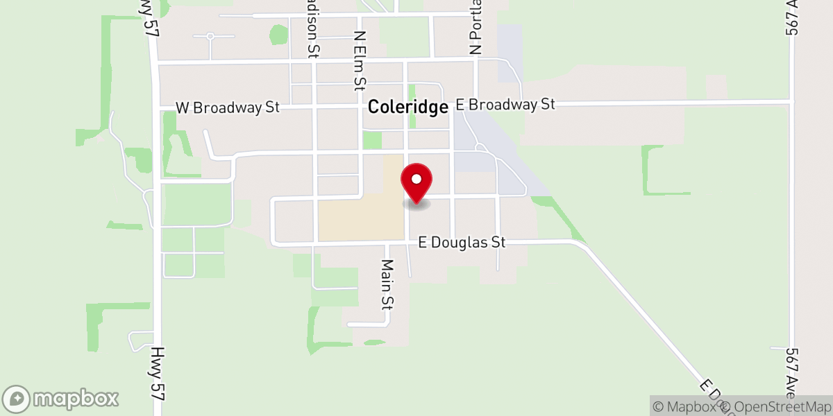 Map showing location of Immanuel Lutheran Church