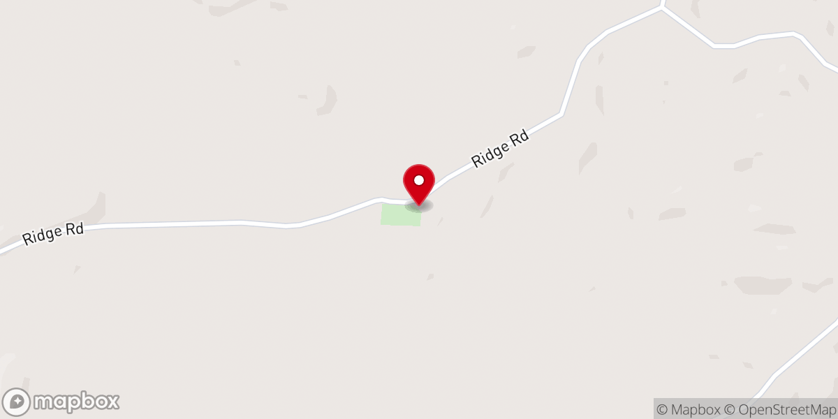 Map showing location of Short Creek Baptist Church