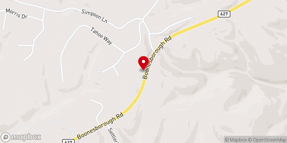 Map showing location of Youth Church