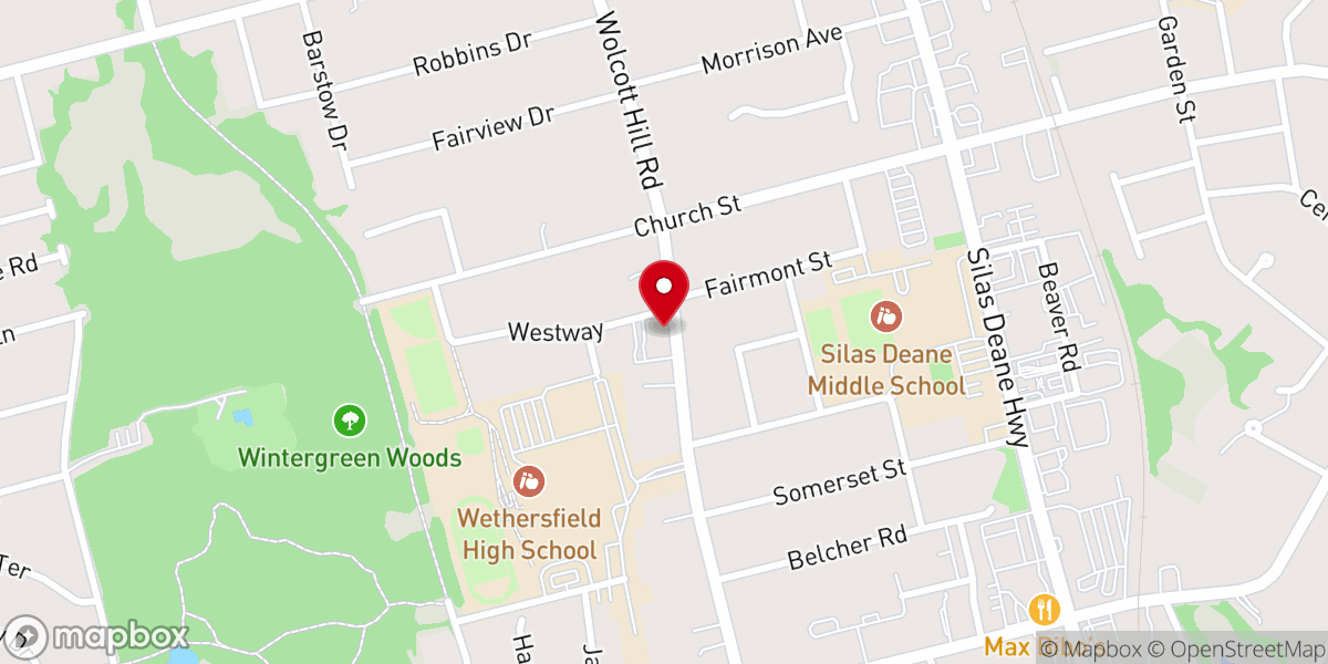Map showing location of Wethersfield Salem Seventh-day Adventist Church
