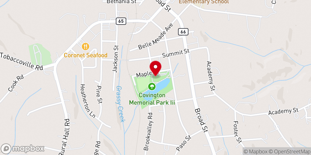 Map showing location of Tennis court