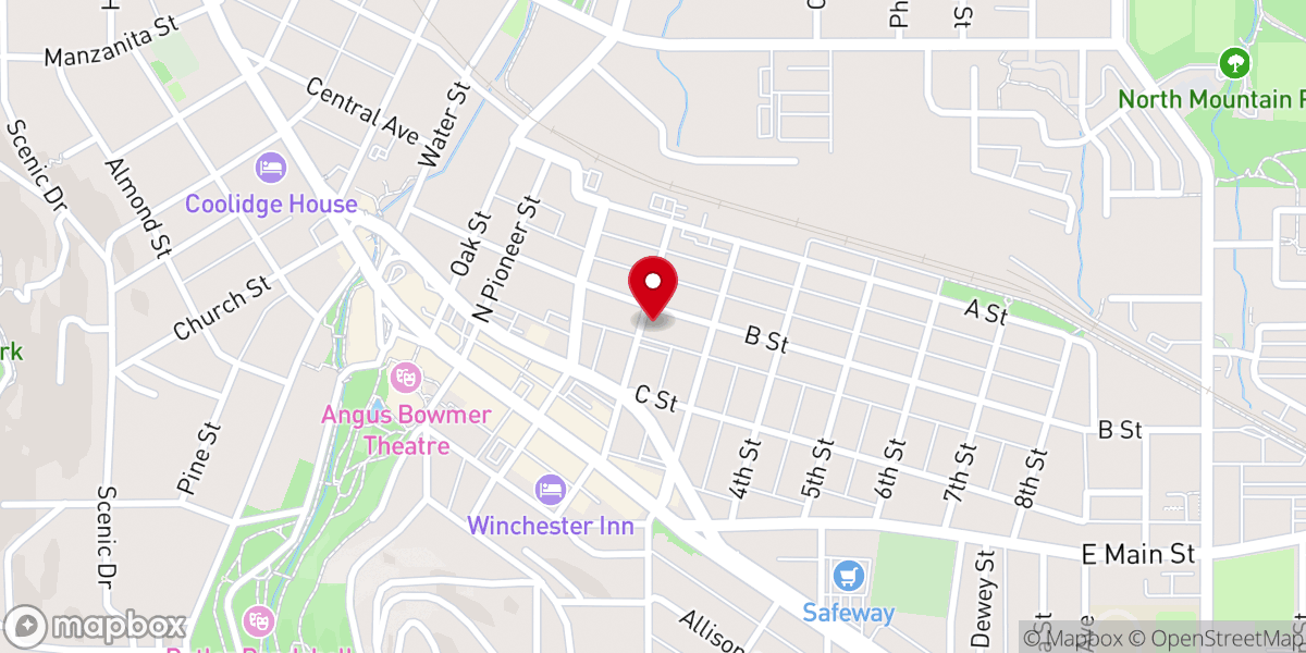 Map showing location of The Story Ashland