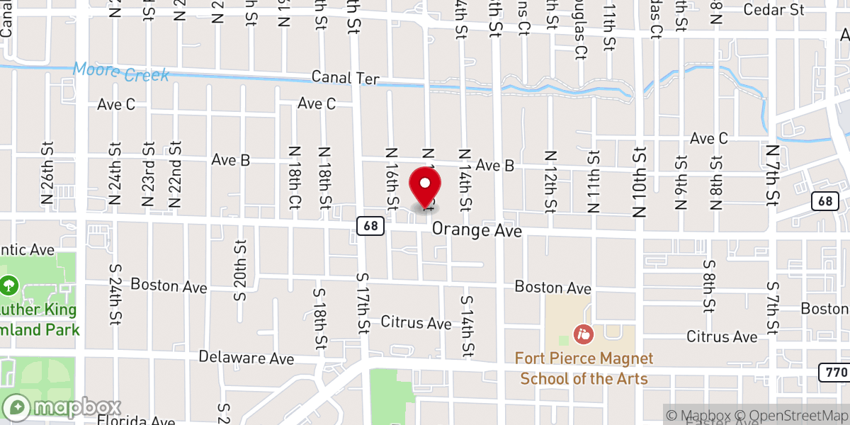 Map showing location of Liberty Truth & Deliverance