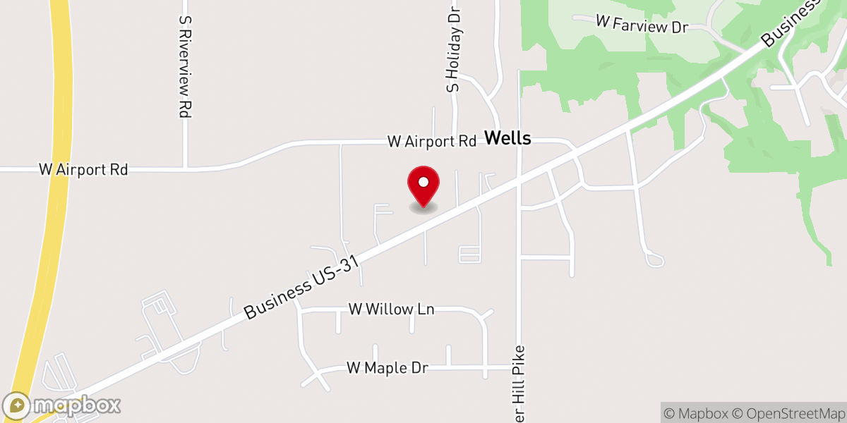 Map showing location of Midway Church