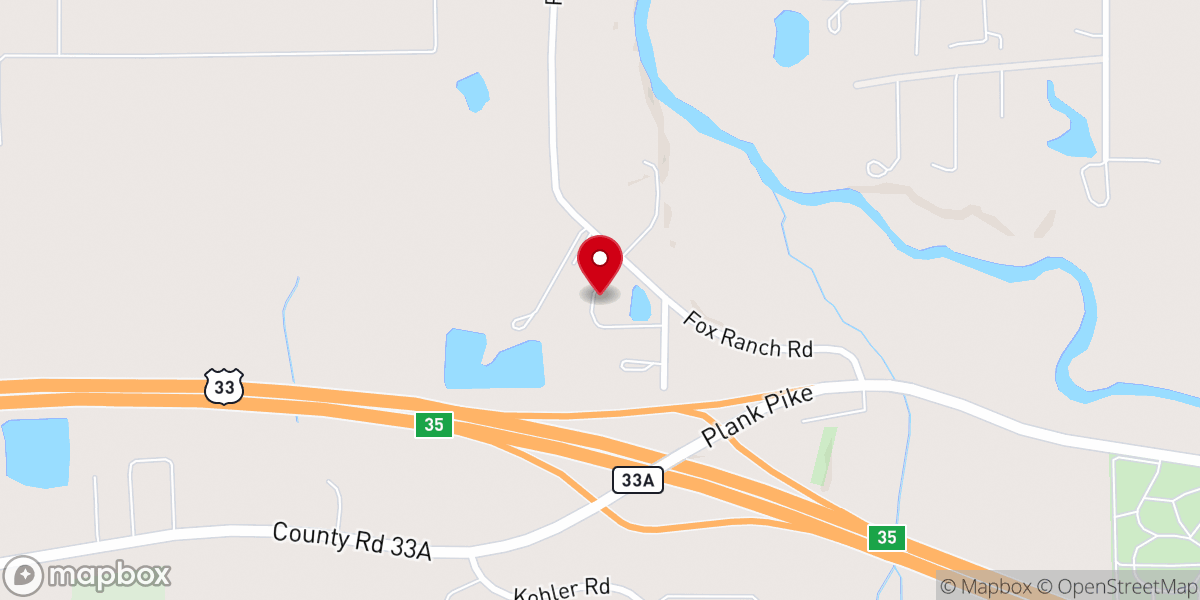 Map showing location of Wapak Church