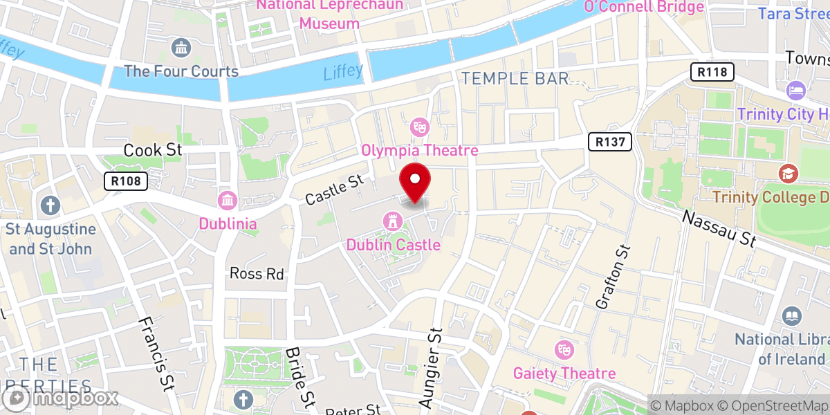 Map showing location of The Chapel Royal