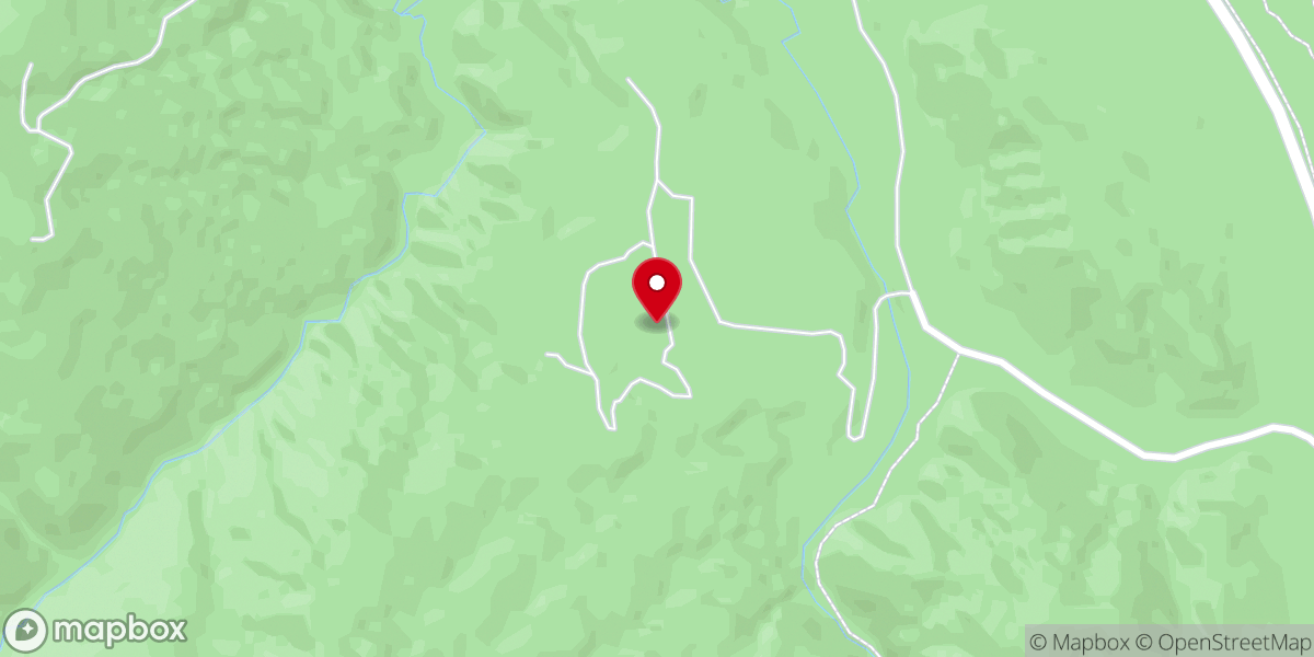 Map showing location of Cathedral Ridge Camp and Retreat Center