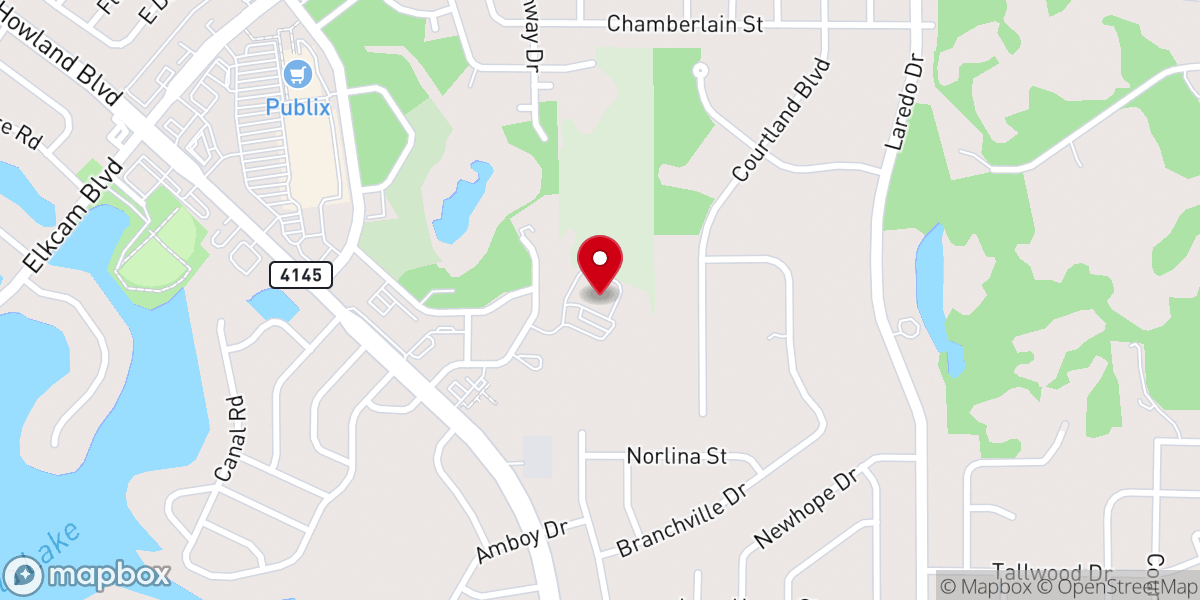 Map showing location of St Clare Catholic Church