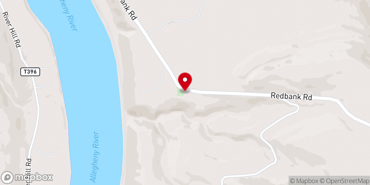 Map showing location of St. Mary's Redbank Church