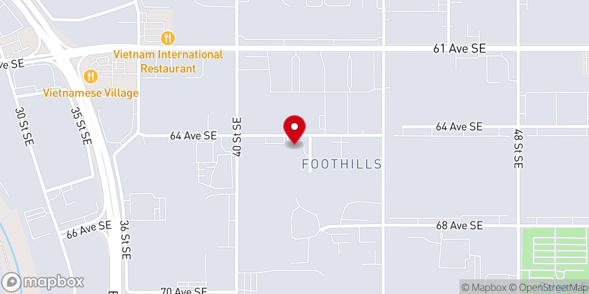 Map showing location of The Church of Pentecost - Calgary Worship Center
