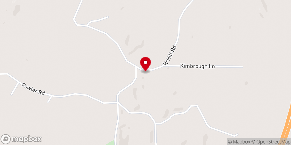 Map showing location of Mount Calvary Church