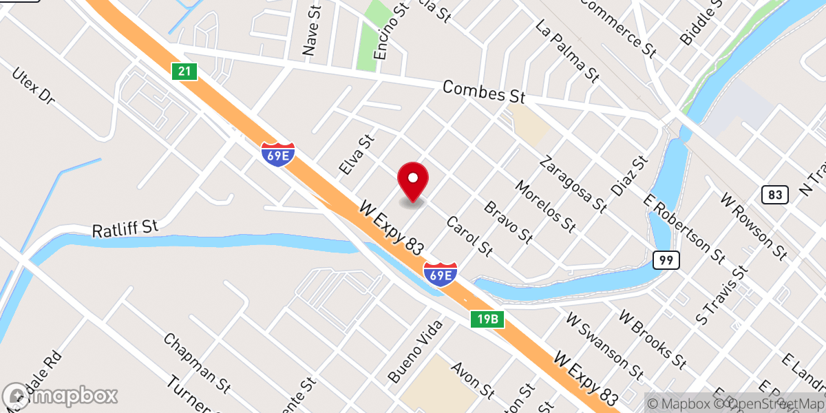 Map showing location of El Salvador Church of God