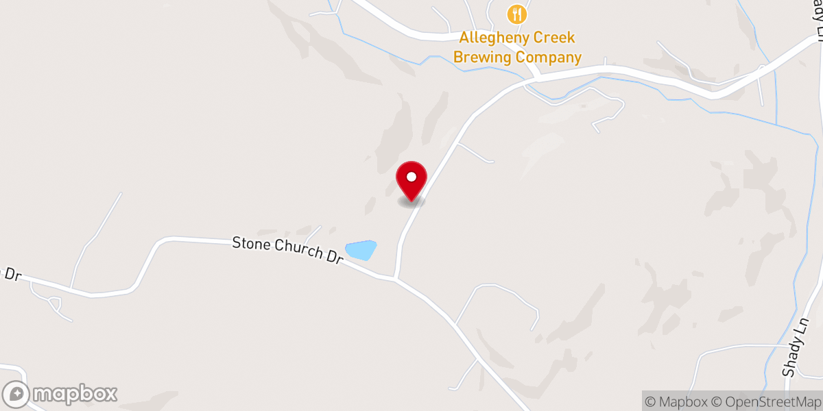 Map showing location of Ant's Tree Service