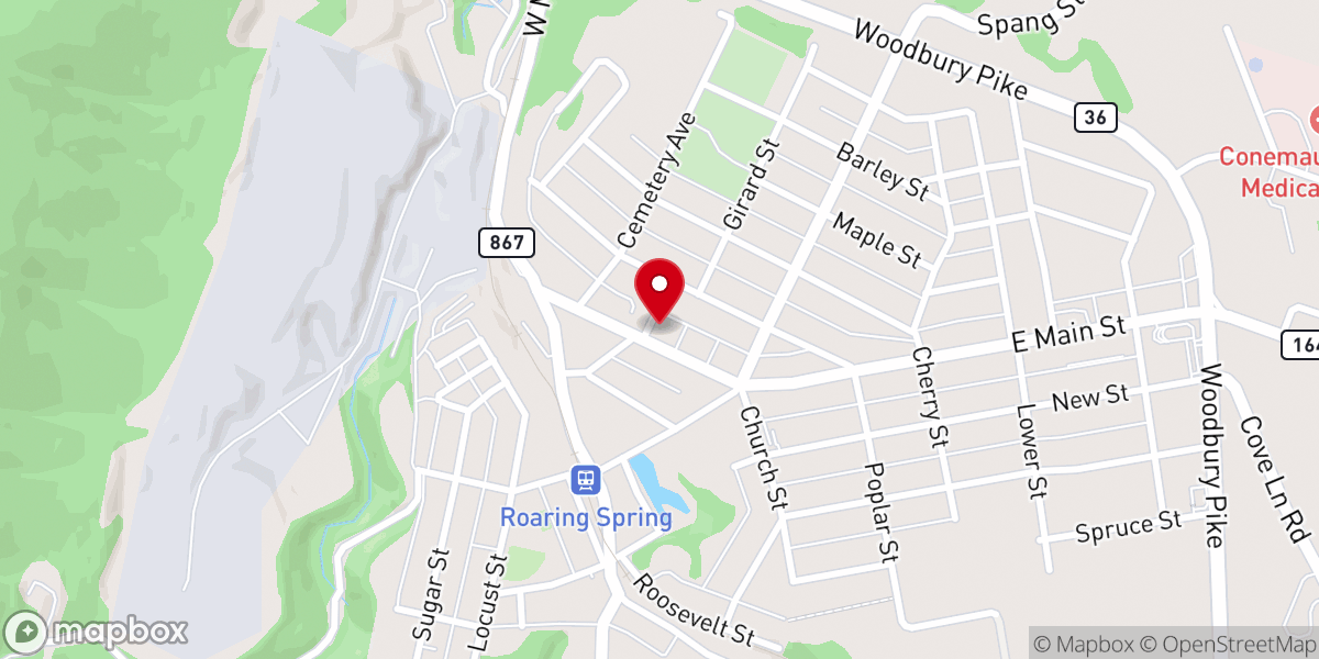 Map showing location of St Luke's Lutheran Church