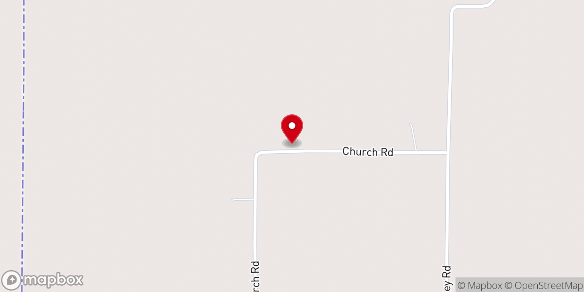 Map showing location of Shiloh Methodist Church