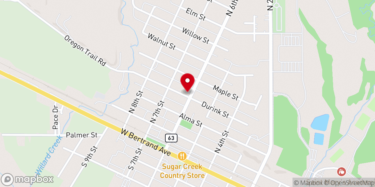 Map showing location of St Marys Bible Baptist Church