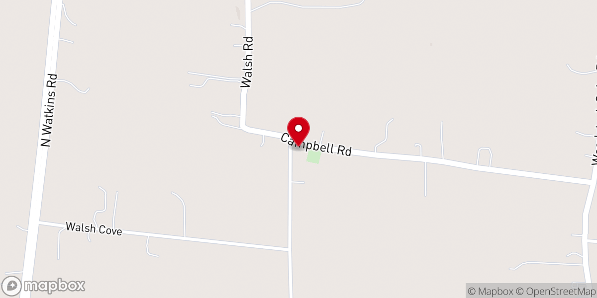 Map showing location of St Matthews MB Church