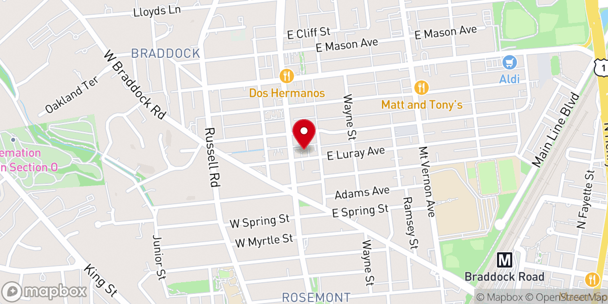 Map showing location of Grace Brethren Church