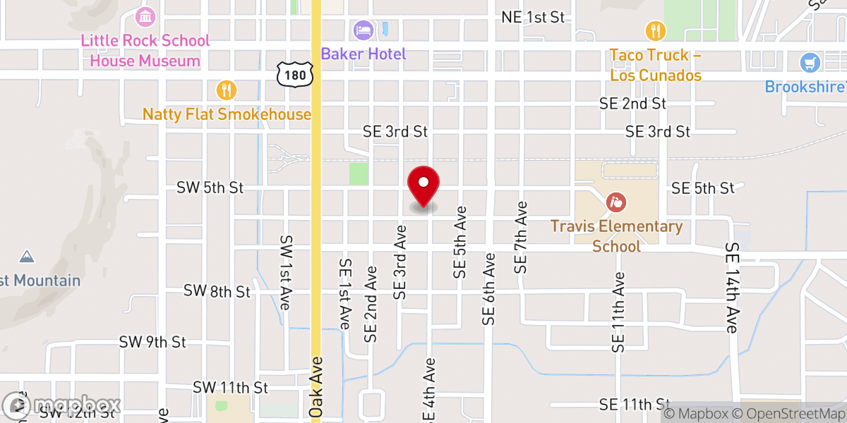 Map showing location of Mt Hermon Baptist Church